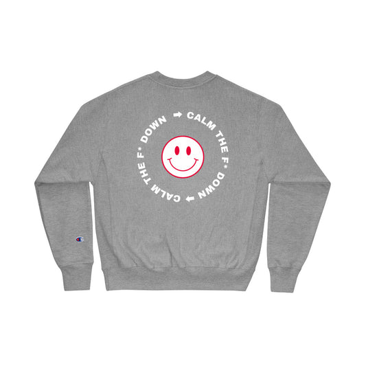 UNITY CALM TF DOWN SMILEY CHAMPION CREW NECK