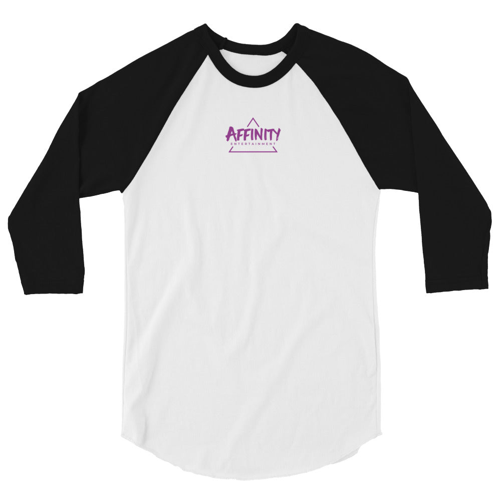 AFFINITY ENTERTAINMENT PURPLE LOGO BASEBALL RINGER TEE (MORE COLORS)