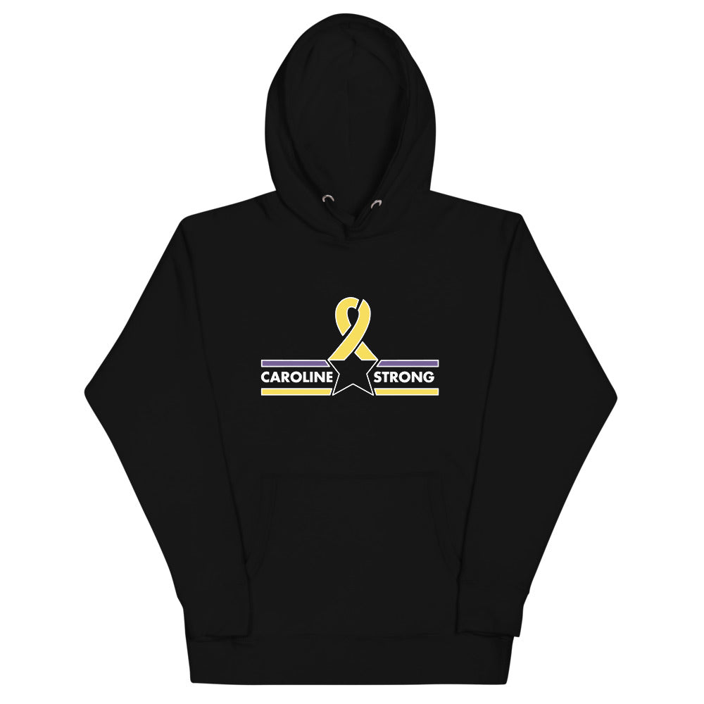 CAROLINE STRONG WHITE OUTLINE LOGO HOODIE (MORE COLORS)