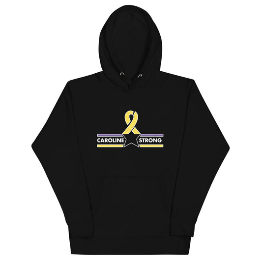 CAROLINE STRONG WHITE OUTLINE LOGO HOODIE (MORE COLORS)