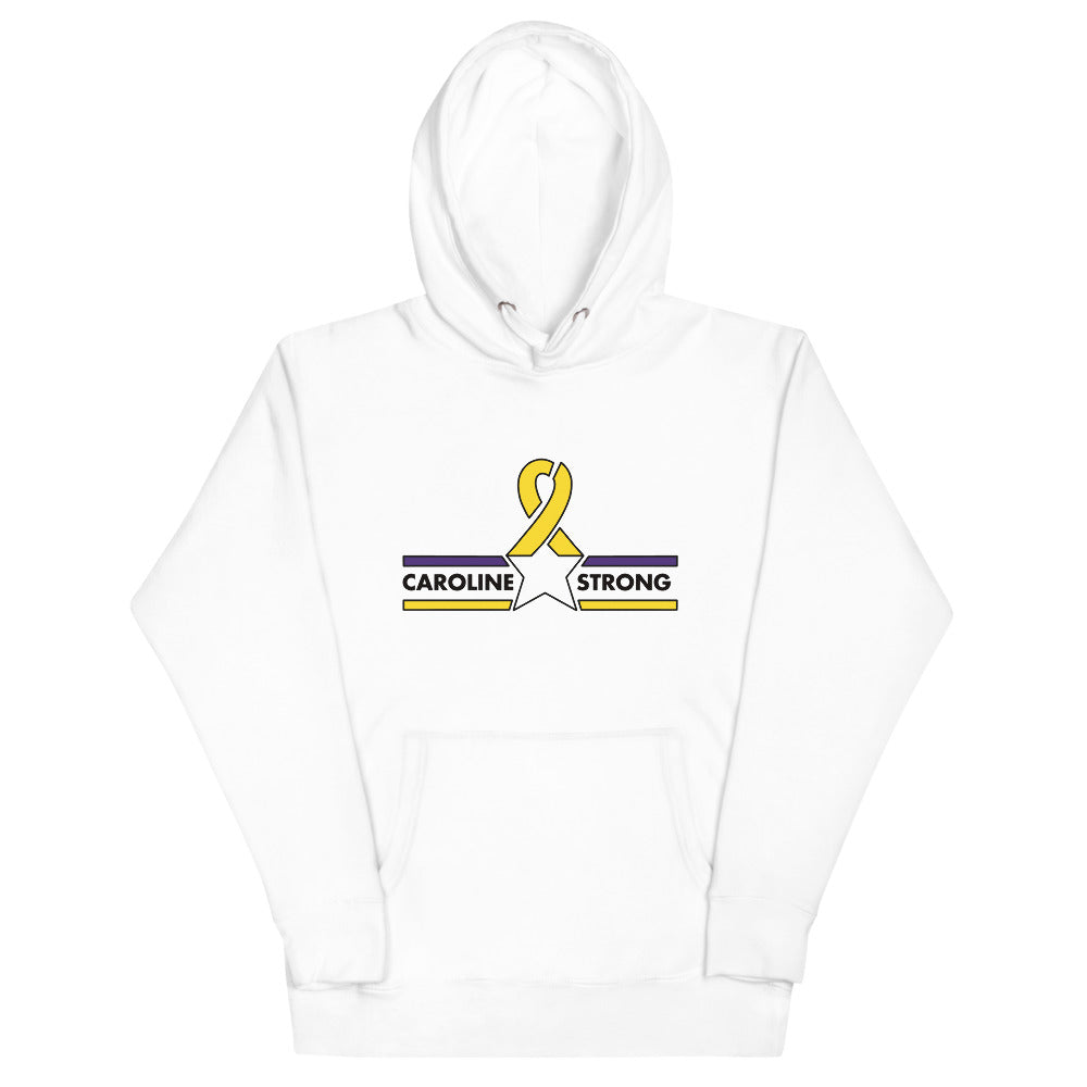 CAROLINE STRONG BLACK OUTLINE LOGO HOODIE (MORE COLORS)