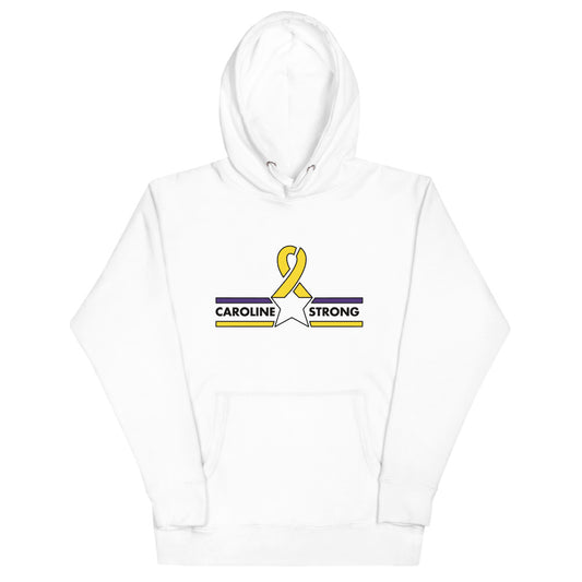 CAROLINE STRONG BLACK OUTLINE LOGO HOODIE (MORE COLORS)