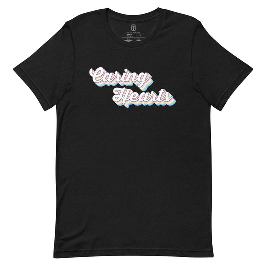 CARING HEARTS RAINBOW LOGO T-SHIRT (MORE COLORS)