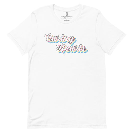 CARING HEARTS RAINBOW LOGO T-SHIRT (MORE COLORS)