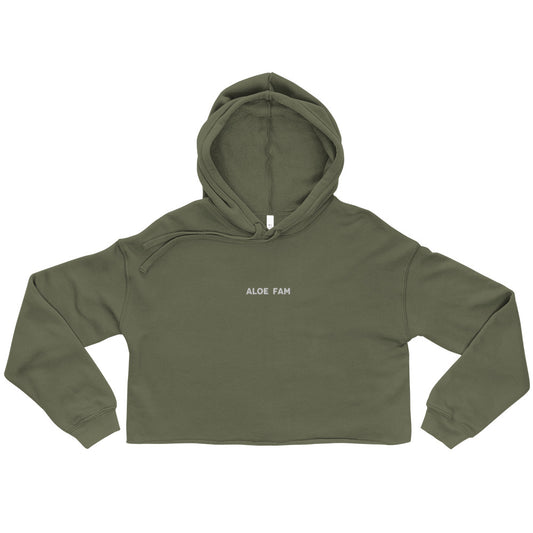 ALOE FAMILY WOMEN'S CROPPED HOODIE