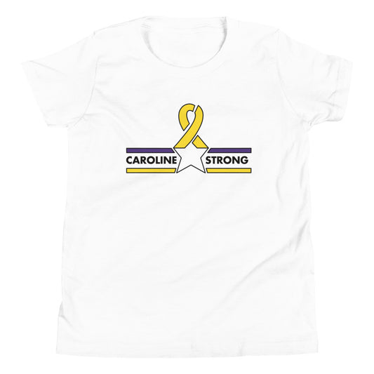 CAROLINE STRONG BLACK OUTLINE LOGO YOUTH T-SHIRT (MORE COLORS)