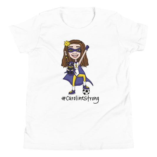 CAROLINE STRONG SUPERHERO YOUTH T-SHIRT (MORE COLORS)