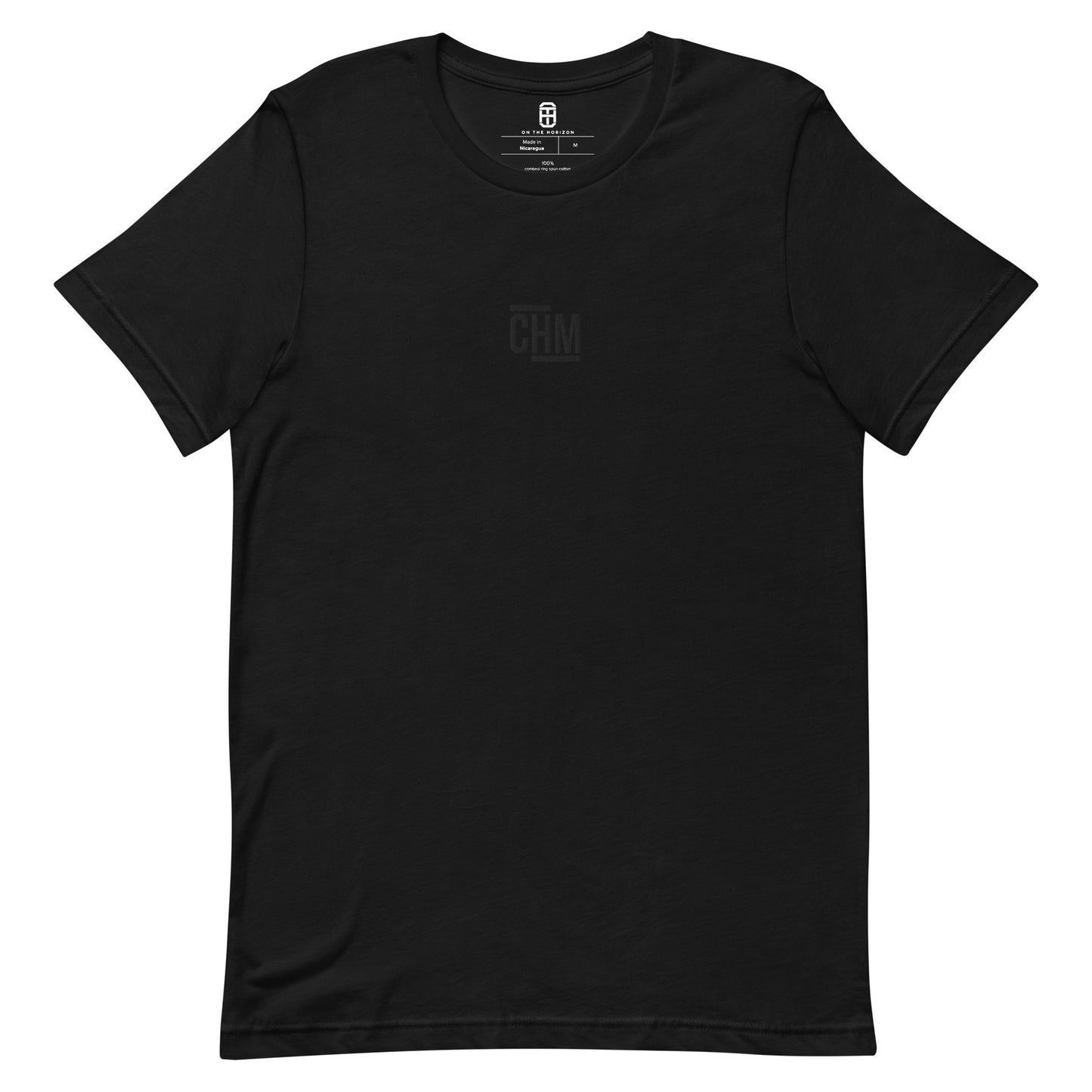 CARING HEARTS BLACK INITIALS EMBROIDERY LOGO T-SHIRT (MORE COLORS)